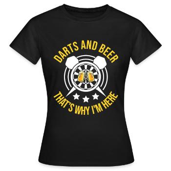 Darts Darter Darts Sport - Women's T-Shirt - black - Front - AI Model Female 172 dark (172cm)