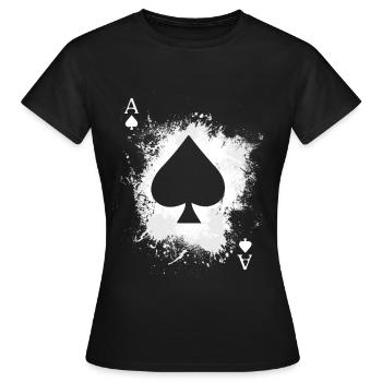 Poker Pokerspieler Texas Holdem - Frauen T-Shirt - Schwarz - Vorne - AI Model Female 172 dark (172cm)