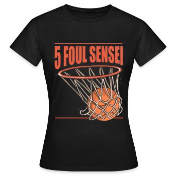 Basketball Basketballer - Women's T-Shirt - black - Front - AI Model Female 172 dark (172cm)