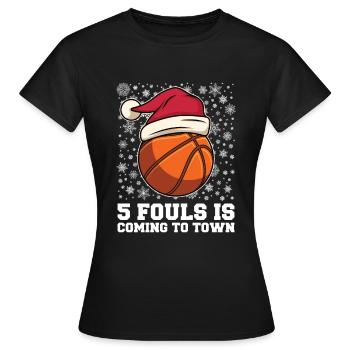 Basketball Basketballer - Women's T-Shirt - black - Front - AI Model Female 172 dark (172cm)