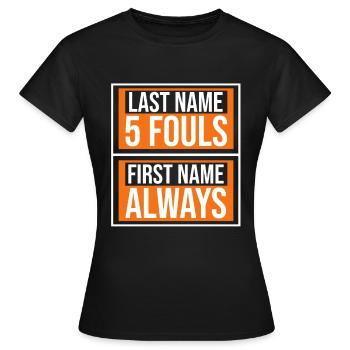 Basketball Basketballer - Women's T-Shirt - black - Front - AI Model Female 172 dark (172cm)