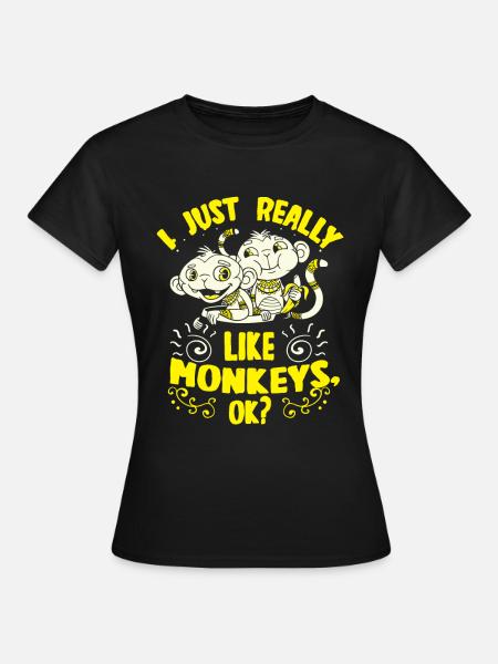 Affe - Frauen T-Shirt - Schwarz