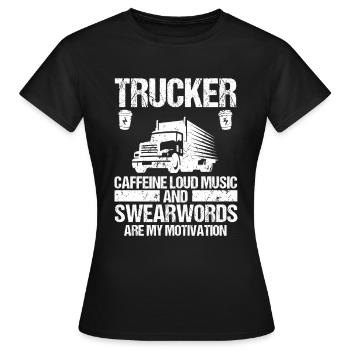 Chauffeurs routiers routiers - T-shirt Femme - noir - Devant - AI Model Female 172 dark (172cm)