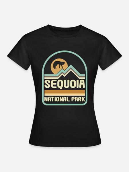 USA Amerika Nationalpark - Frauen T-Shirt - Schwarz