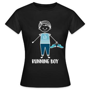 Jogging Running Running Runner Runners - Women's T-Shirt - black - Front - AI Model Female 172 dark (172cm)
