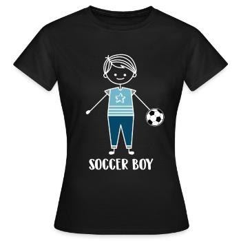Football Football - T-shirt Femme - noir - Devant - AI Model Female 172 dark (172cm)