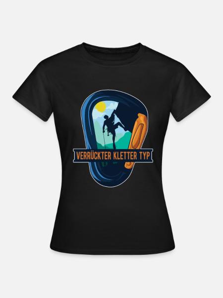 Klettern Bergsport Kletterer - Frauen T-Shirt - Schwarz