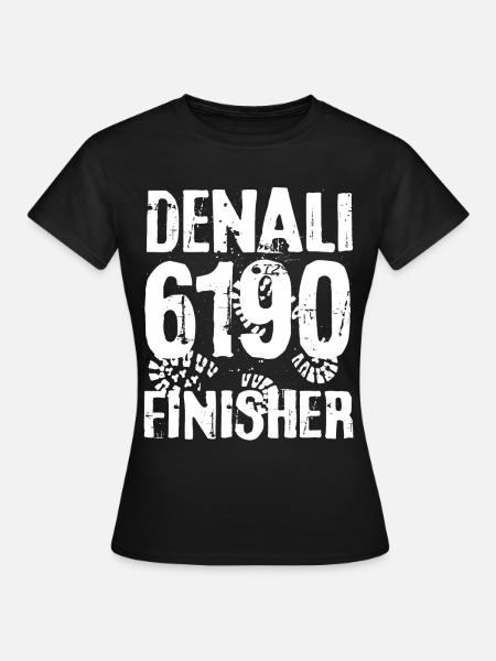 Denali Mount McKinley Berg Alaska 7 Seven Summits - Frauen T-Shirt - Schwarz