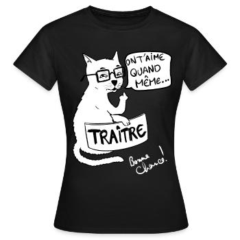 Kollege, Abgang, Humor, Verrat, Versetzung, Pensionierung - Frauen T-Shirt - Schwarz - Vorne - AI Model Female 172 dark (172cm)
