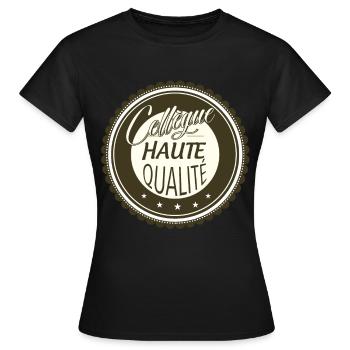 High quality co-worker male or female - Women's T-Shirt - black - Front - AI Model Female 172 dark (172cm)