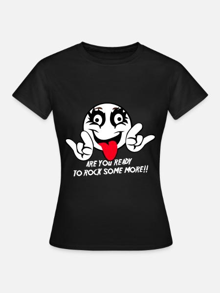 Fetziger Rockgitarre Konzertabend - Frauen T-Shirt - Schwarz