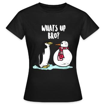 Penguin North Pole South Pole Gift - Women's T-Shirt - black - Front - AI Model Female 172 dark (172cm)