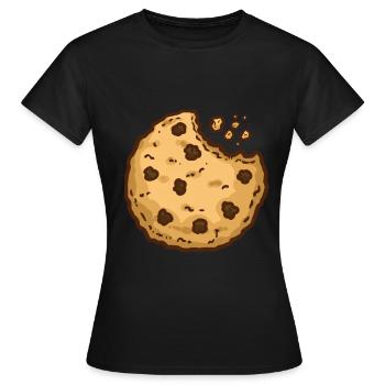 Cookies biscuits chocolate biscuits gift - Women's T-Shirt - black - Front - AI Model Female 172 dark (172cm)