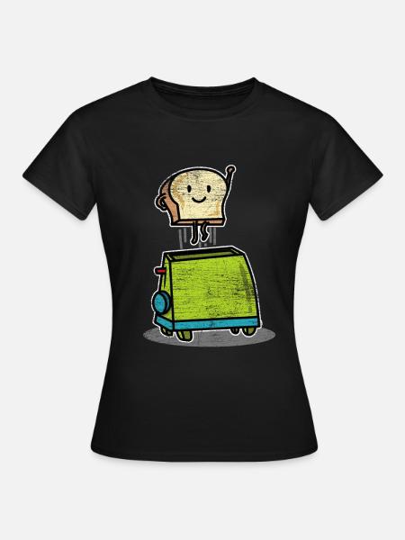 Goldbraunes Bauernbrot Backstube - Frauen T-Shirt - Schwarz