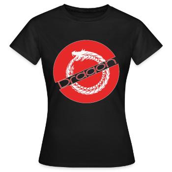 Dragon, tête de dragon, dragon chinois, dragon, - T-shirt Femme - noir - Devant - AI Model Female 172 dark (172cm)