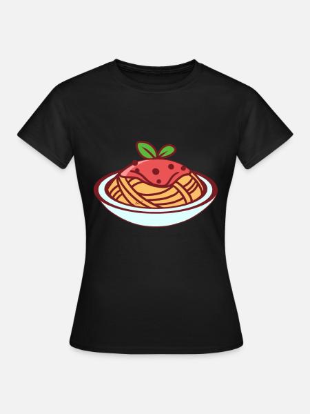 Spaghettis - T-shirt Femme - noir