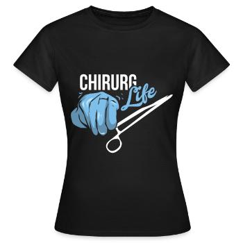 chirurgien - T-shirt Femme - noir - Devant - AI Model Female 172 dark (172cm)