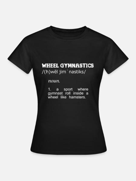 Rhönrad Turner - Frauen T-Shirt - Schwarz