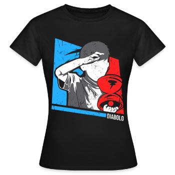 diabolo - T-shirt Femme - noir - Devant - AI Model Female 172 dark (172cm)