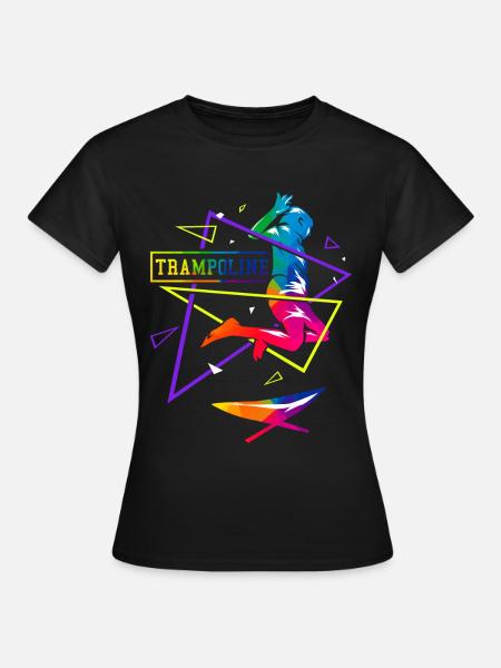 Polygone de trampoline - T-shirt Femme - noir
