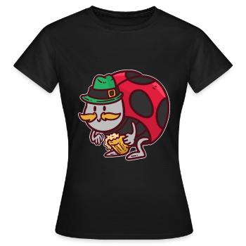 Coccinelle - T-shirt Femme - noir - Devant - AI Model Female 172 dark (172cm)