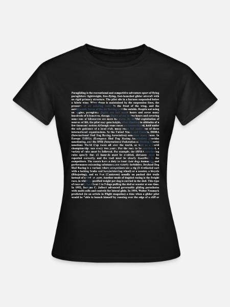 paragliding - Vrouwen T-shirt - zwart