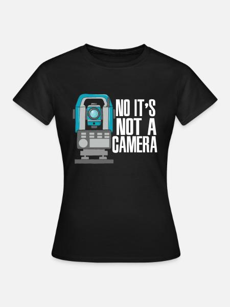 Vermessungstechniker Geomatiker Landvermesser - Dame-T-shirt - sort