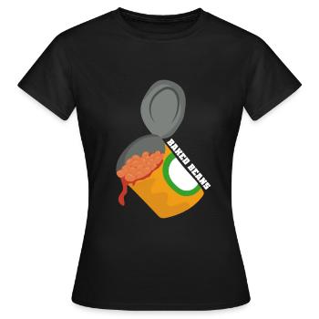 haricots en conserve - T-shirt Femme - noir - Devant - AI Model Female 172 dark (172cm)