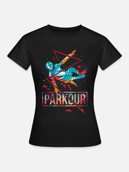 Parkour polygone cadeau - T-shirt Femme - noir