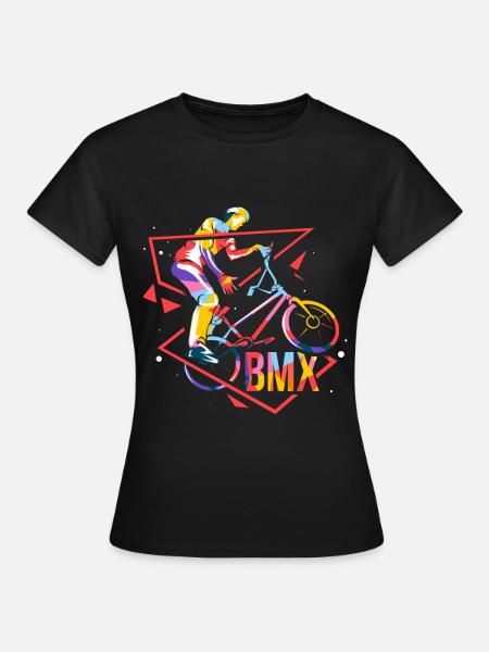 BMX polygon - Women's T-Shirt - black