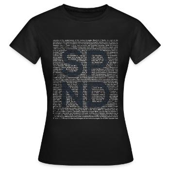 Spandau - T-shirt Femme - noir - Devant - AI Model Female 172 dark (172cm)