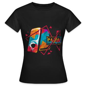 cajón - Women's T-Shirt - black - Front - AI Model Female 172 dark (172cm)