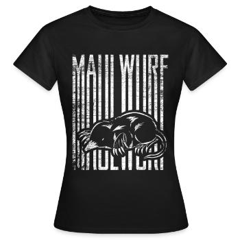 Maulwurf - Frauen T-Shirt - Schwarz - Vorne - AI Model Female 172 dark (172cm)