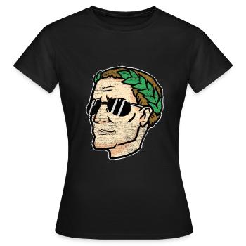 Julius Ceasar Geschenk - Frauen T-Shirt - Schwarz - Vorne - AI Model Female 172 dark (172cm)