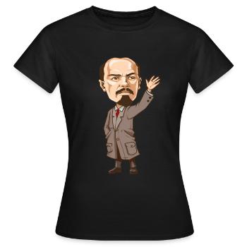 Vladimir Lenin - Frauen T-Shirt - Schwarz - Vorne - AI Model Female 172 dark (172cm)