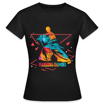 Haidong Gumdo - T-shirt Femme - noir - Devant - AI Model Female 172 dark (172cm)