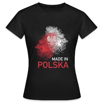 Polska - T-shirt Femme - noir - Devant - AI Model Female 172 dark (172cm)