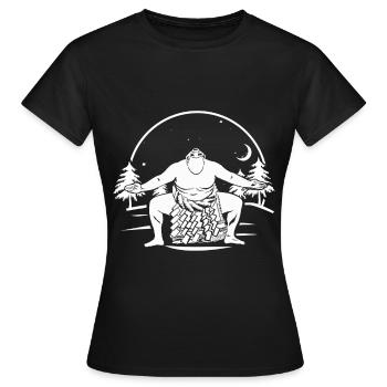 Sumo - Frauen T-Shirt - Schwarz - Vorne - AI Model Female 172 dark (172cm)