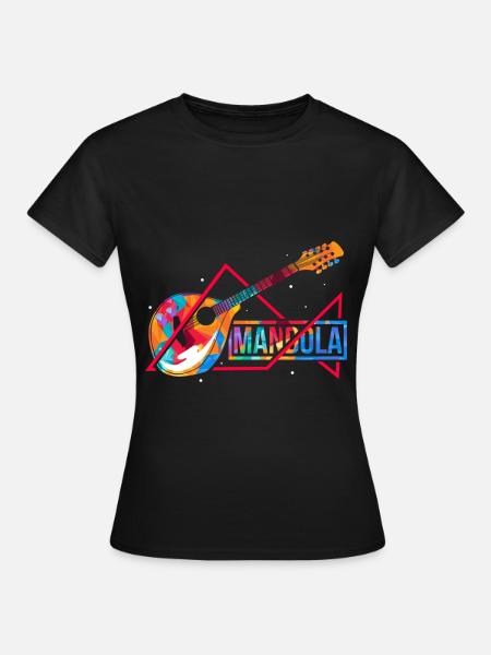 Mandola polygon - Women's T-Shirt - black