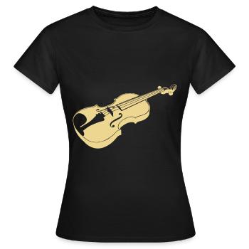 Bratsche - Frauen T-Shirt - Schwarz - Vorne - AI Model Female 172 dark (172cm)