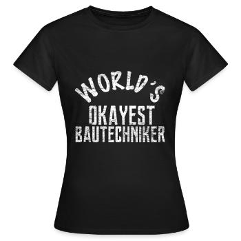 bautechniker Geschenk - Frauen T-Shirt - Schwarz - Vorne - AI Model Female 172 dark (172cm)