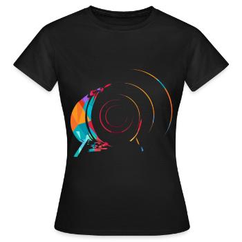 Drum n Bass - T-shirt Femme - noir - Devant - AI Model Female 172 dark (172cm)