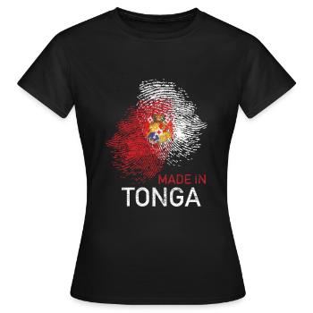 Tonga - Frauen T-Shirt - Schwarz - Vorne - AI Model Female 172 dark (172cm)