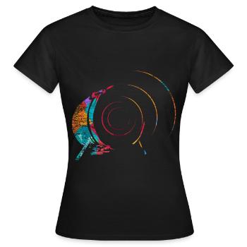 Cadeau Drum n Bass - T-shirt Femme - noir - Devant - AI Model Female 172 dark (172cm)