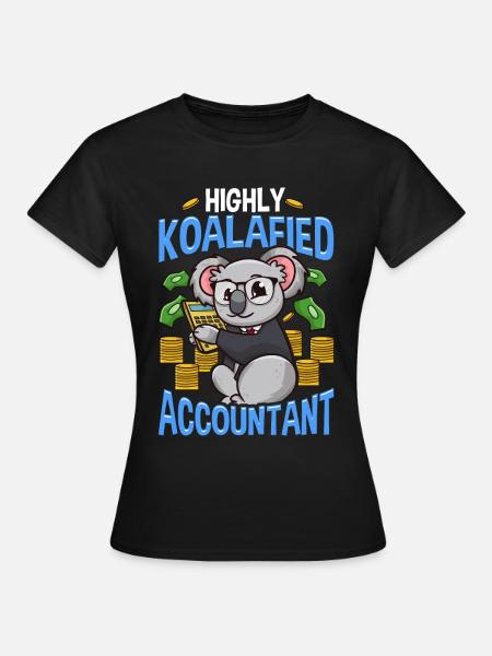 Contable contabilidad finanzas presupuestos regalo - Dame-T-shirt - sort