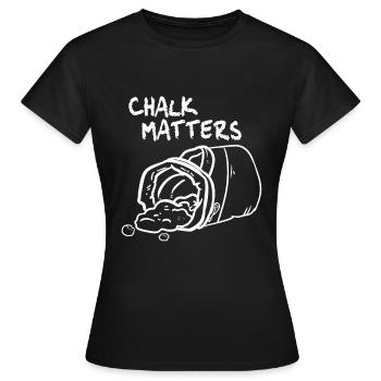 Bouldern - Frauen T-Shirt - Schwarz - Vorne - AI Model Female 172 dark (172cm)