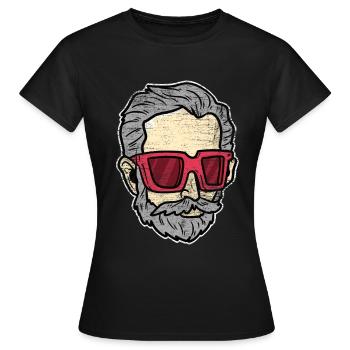 Compositeur Pyotr Tchaïkovski - T-shirt Femme - noir - Devant - AI Model Female 172 dark (172cm)