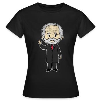 Compositeur Pyotr Tchaïkovski - T-shirt Femme - noir - Devant - AI Model Female 172 dark (172cm)