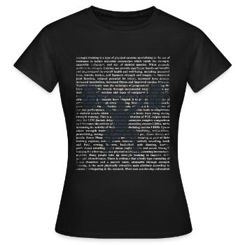 Krafttraining Geschenk - Frauen T-Shirt - Schwarz - Vorne - AI Model Female 172 dark (172cm)