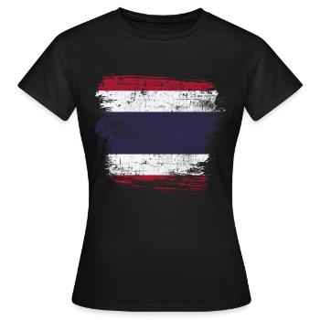 Thaïlande - T-shirt Femme - noir - Devant - AI Model Female 172 dark (172cm)